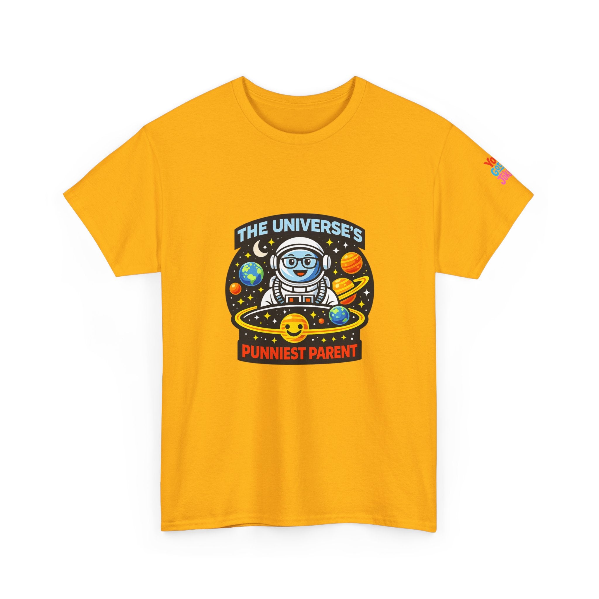 Astronaut Dad T-Shirt — “The Universe’s Punniest Parent” Funny Space Tee for Parents & Kids
