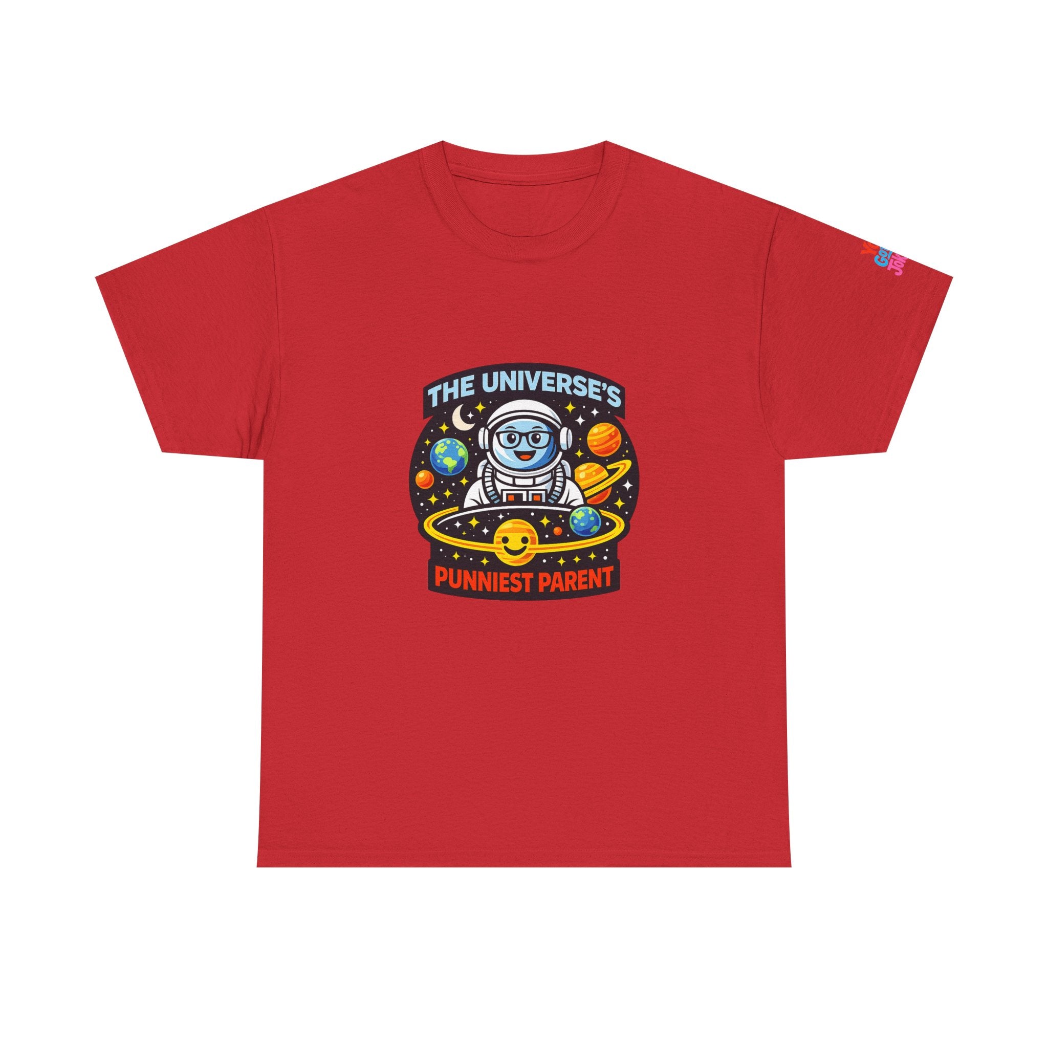 Astronaut Dad T-Shirt — “The Universe’s Punniest Parent” Funny Space Tee for Parents & Kids