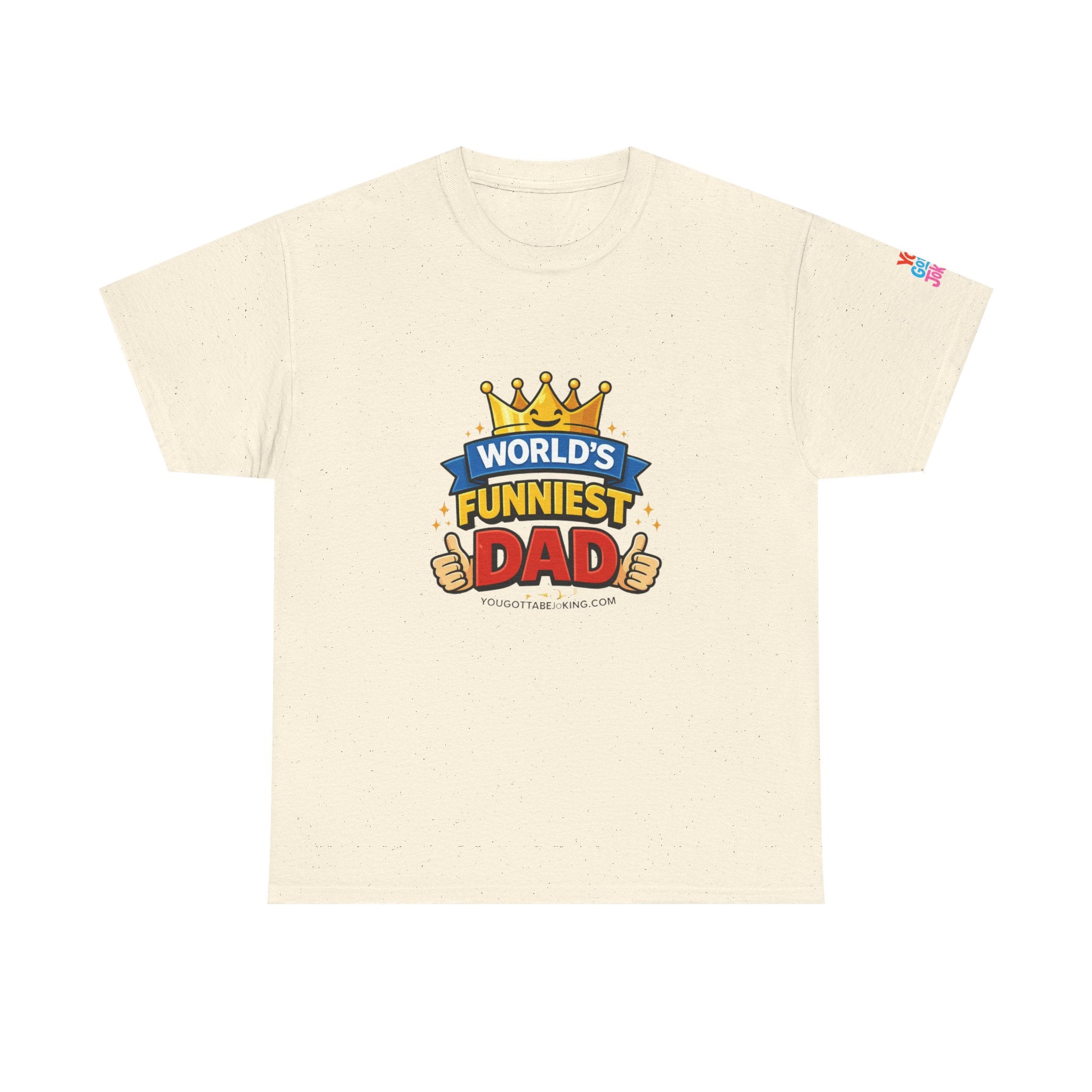 World's Funniest Dad T-Shirt — Funny Father's Day Tee with Crown Graphic