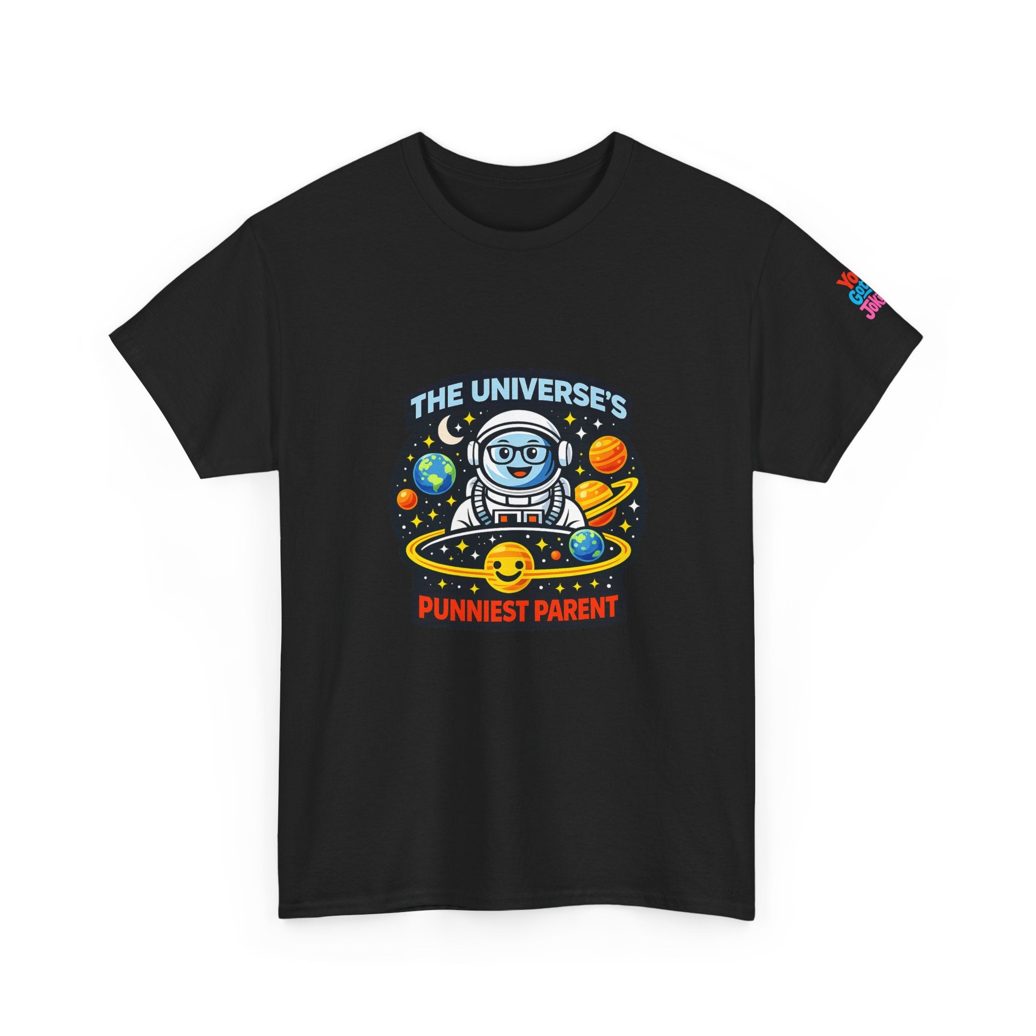Astronaut Dad T-Shirt — “The Universe’s Punniest Parent” Funny Space Tee for Parents & Kids