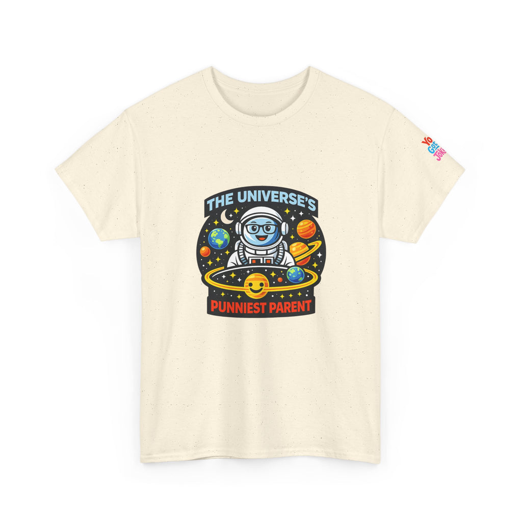 Astronaut Dad T-Shirt — “The Universe’s Punniest Parent” Funny Space Tee for Parents & Kids