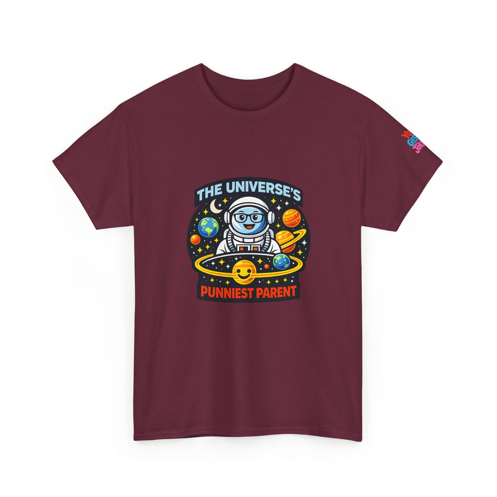Astronaut Dad T-Shirt — “The Universe’s Punniest Parent” Funny Space Tee for Parents & Kids