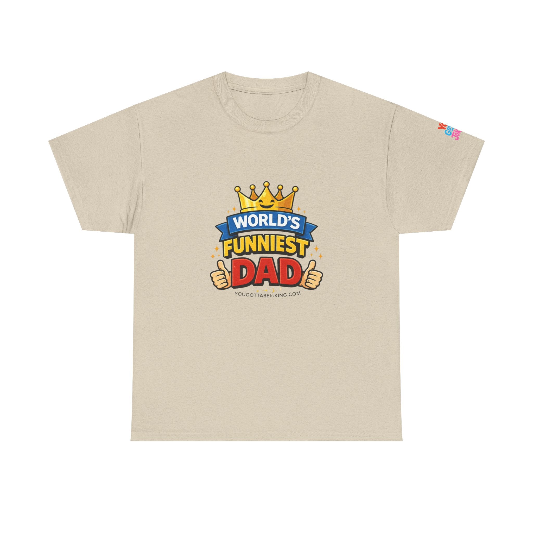 World's Funniest Dad T-Shirt — Funny Father's Day Tee with Crown Graphic