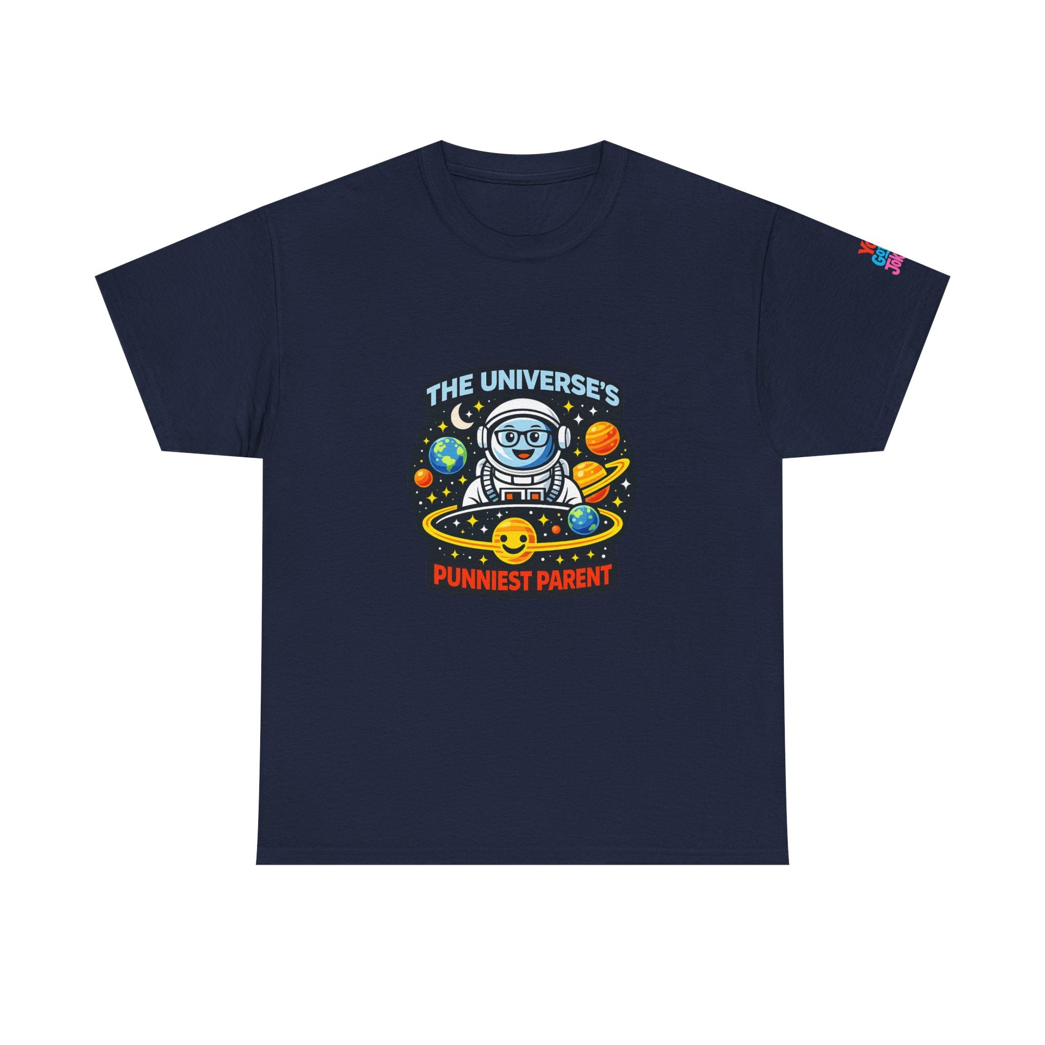 Astronaut Dad T-Shirt — “The Universe’s Punniest Parent” Funny Space Tee for Parents & Kids
