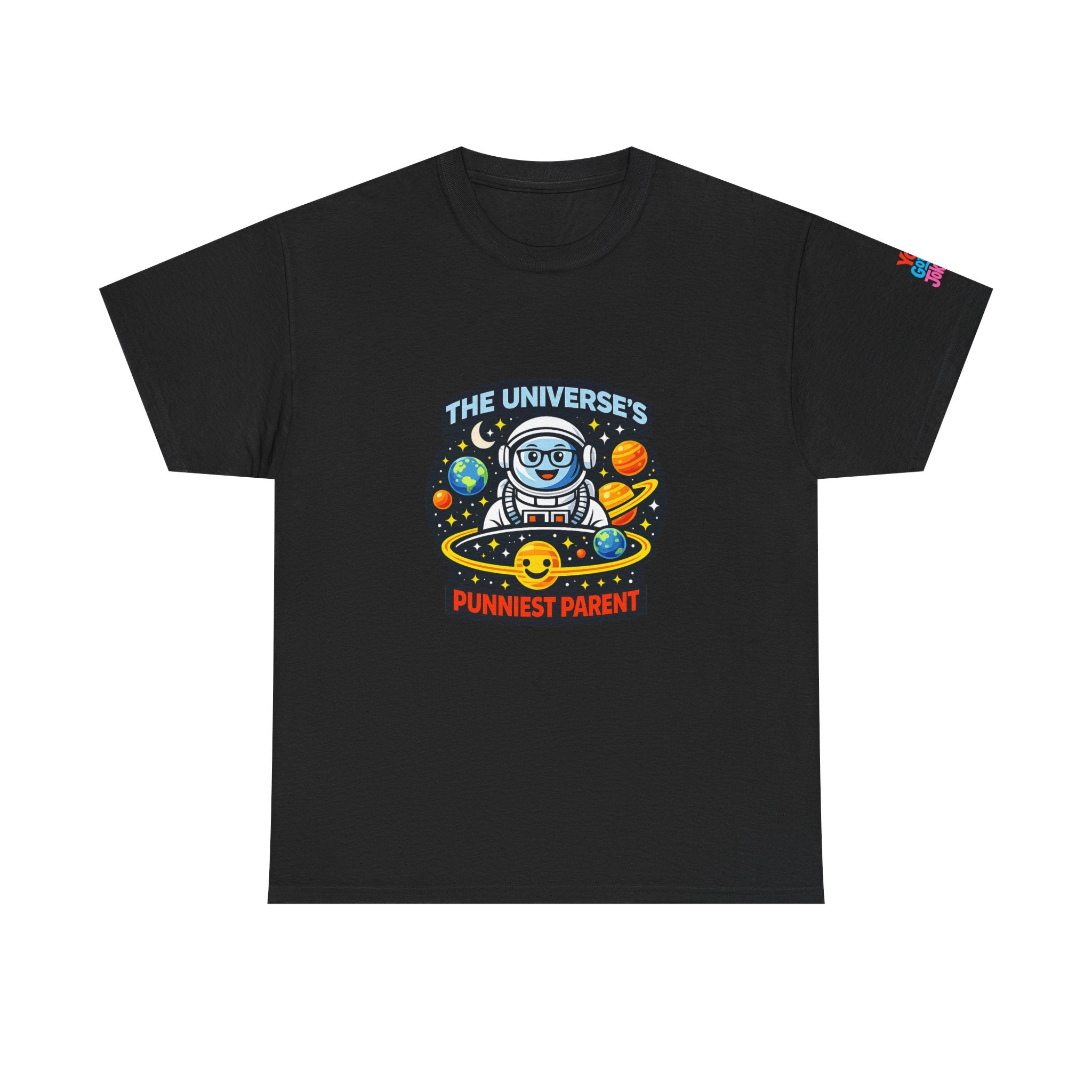 Astronaut Dad T-Shirt — “The Universe’s Punniest Parent” Funny Space Tee for Parents & Kids