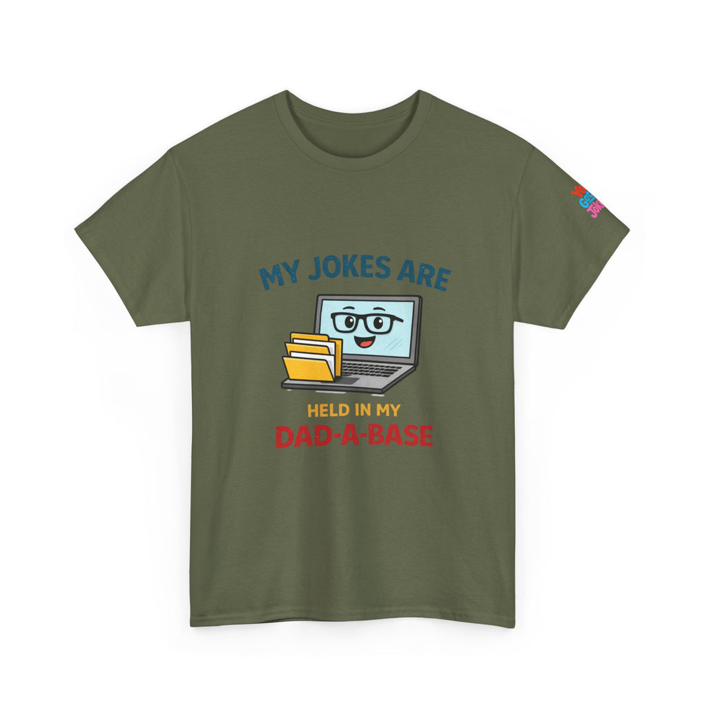 Dad-A-Base Tech Dad T-Shirt — Funny Computer Pun Tee for Father’s Day