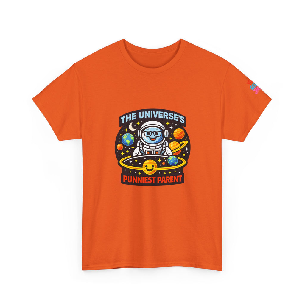 Astronaut Dad T-Shirt — “The Universe’s Punniest Parent” Funny Space Tee for Parents & Kids