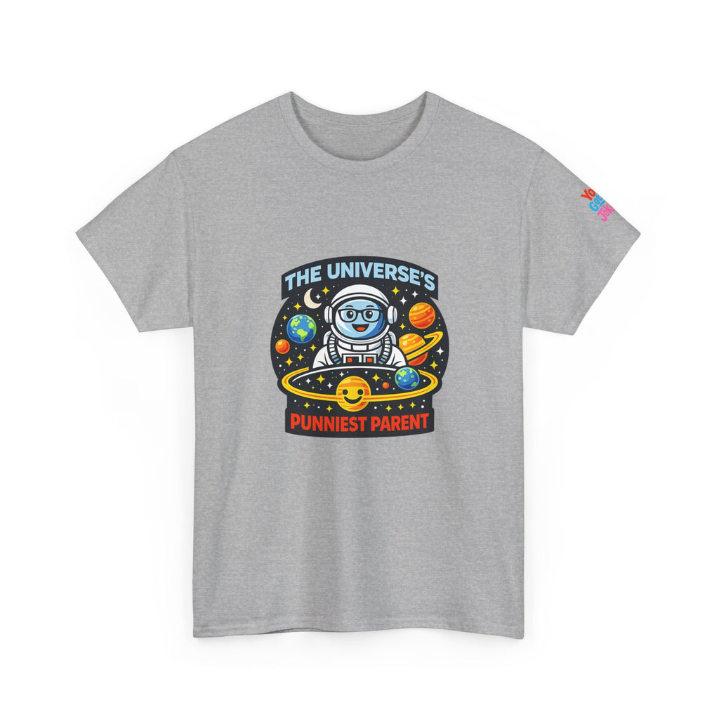 Astronaut Dad T-Shirt — “The Universe’s Punniest Parent” Funny Space Tee for Parents & Kids