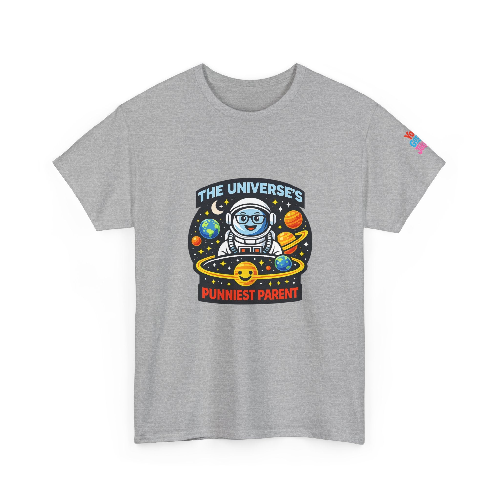Astronaut Dad T-Shirt — “The Universe’s Punniest Parent” Funny Space Tee for Parents & Kids