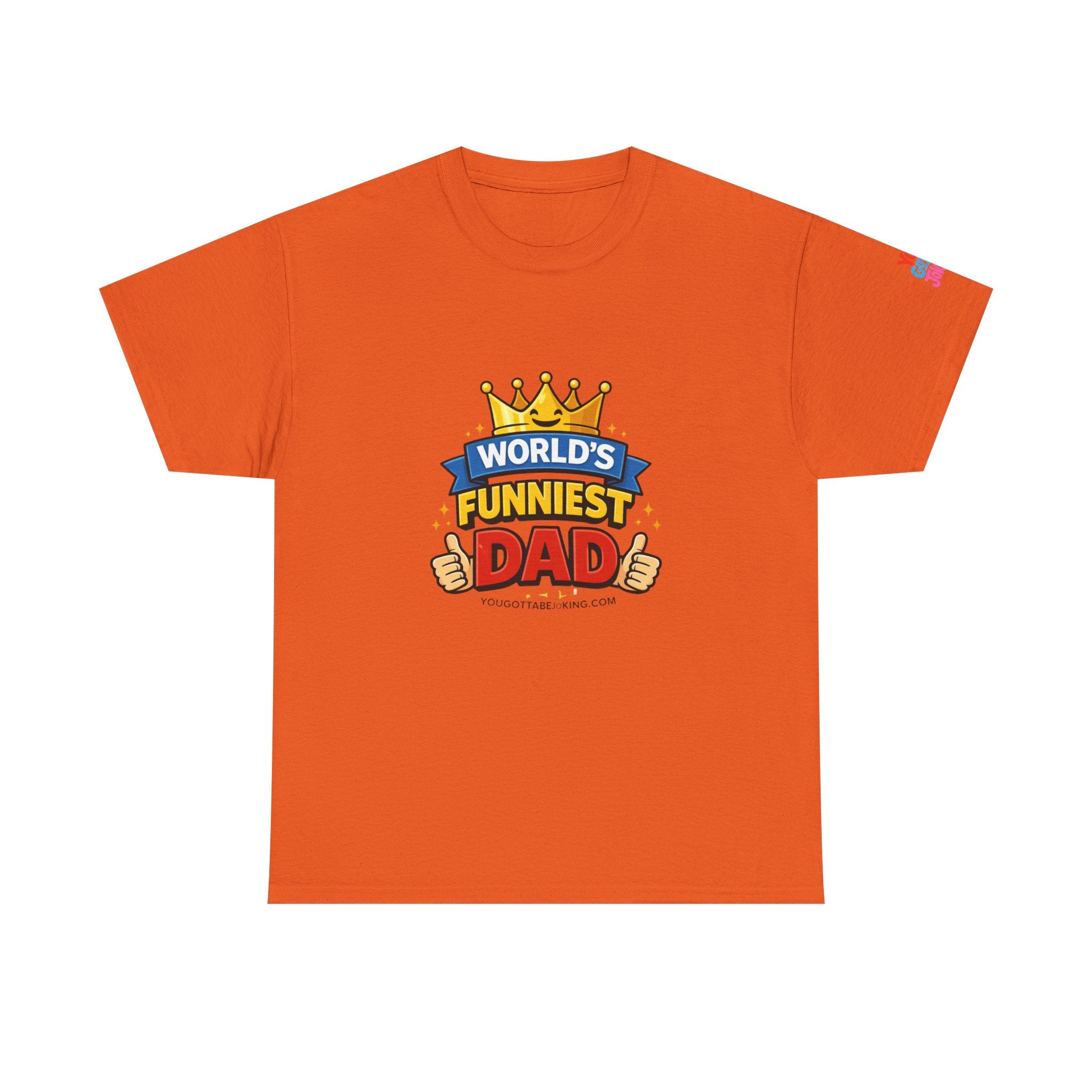 World's Funniest Dad T-Shirt — Funny Father's Day Tee with Crown Graphic