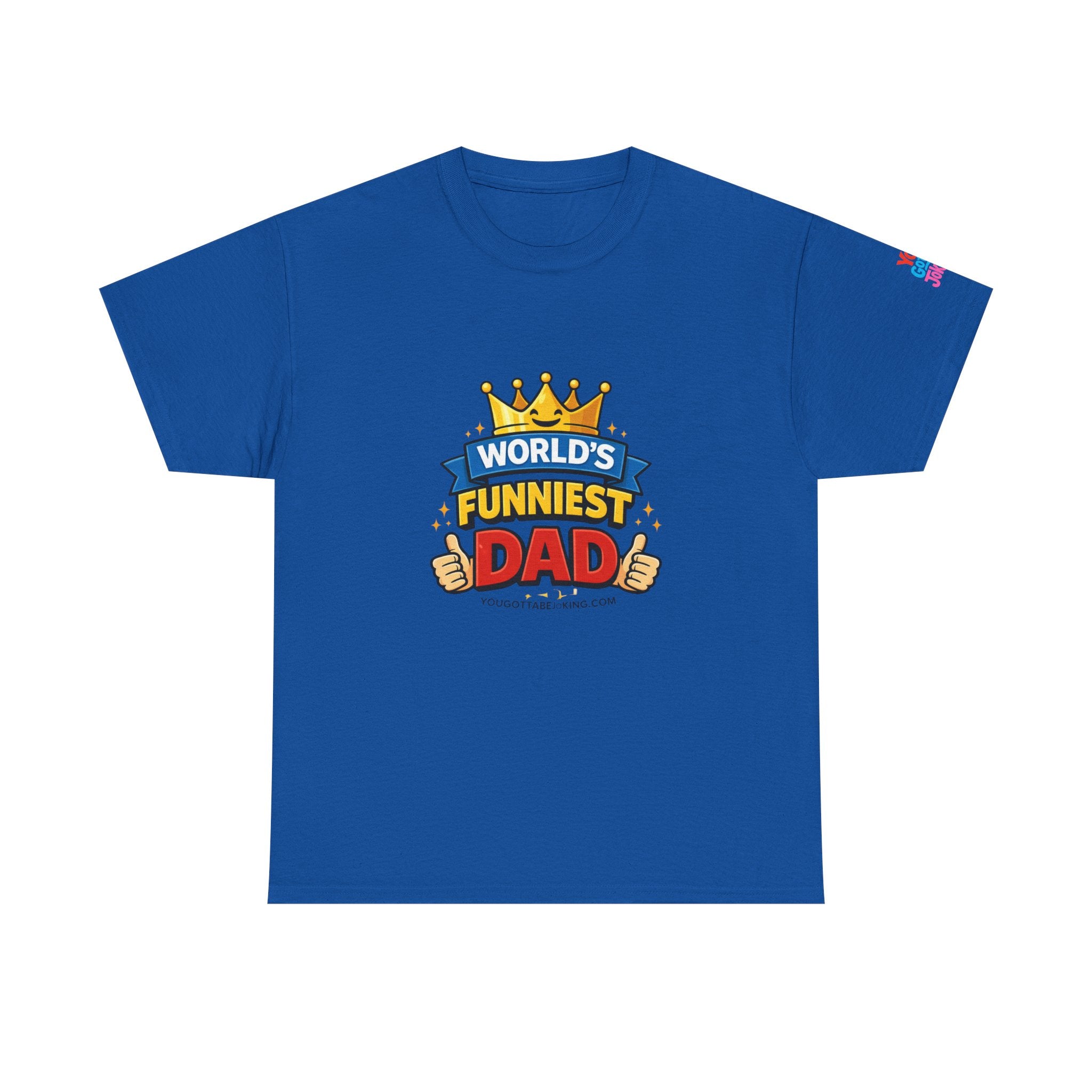 World's Funniest Dad T-Shirt — Funny Father's Day Tee with Crown Graphic
