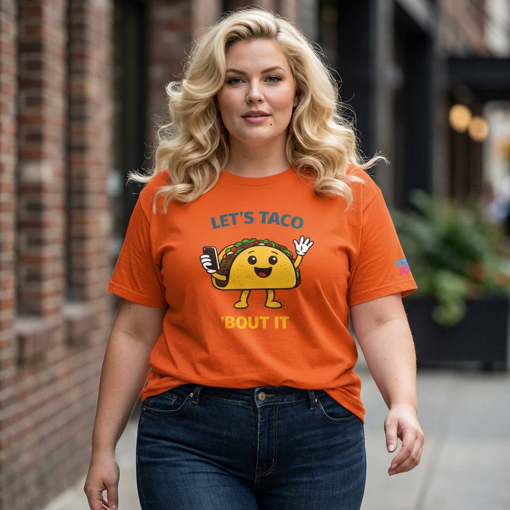 Let’s Taco 'Bout It T-Shirt — Cute Taco Graphic Tee for Taco Lovers, Cinco de Mayo & Foodie Gifts