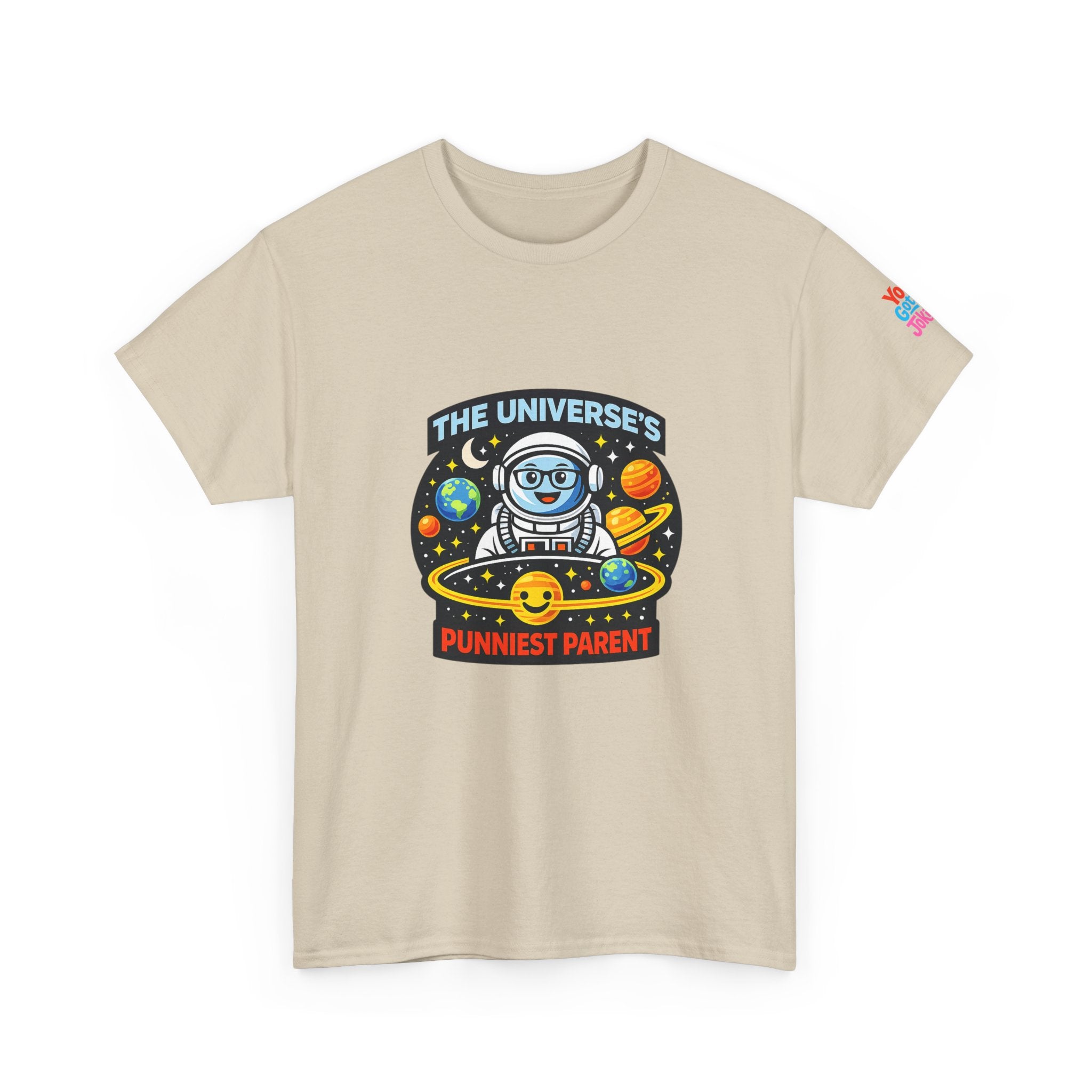 Astronaut Dad T-Shirt — “The Universe’s Punniest Parent” Funny Space Tee for Parents & Kids