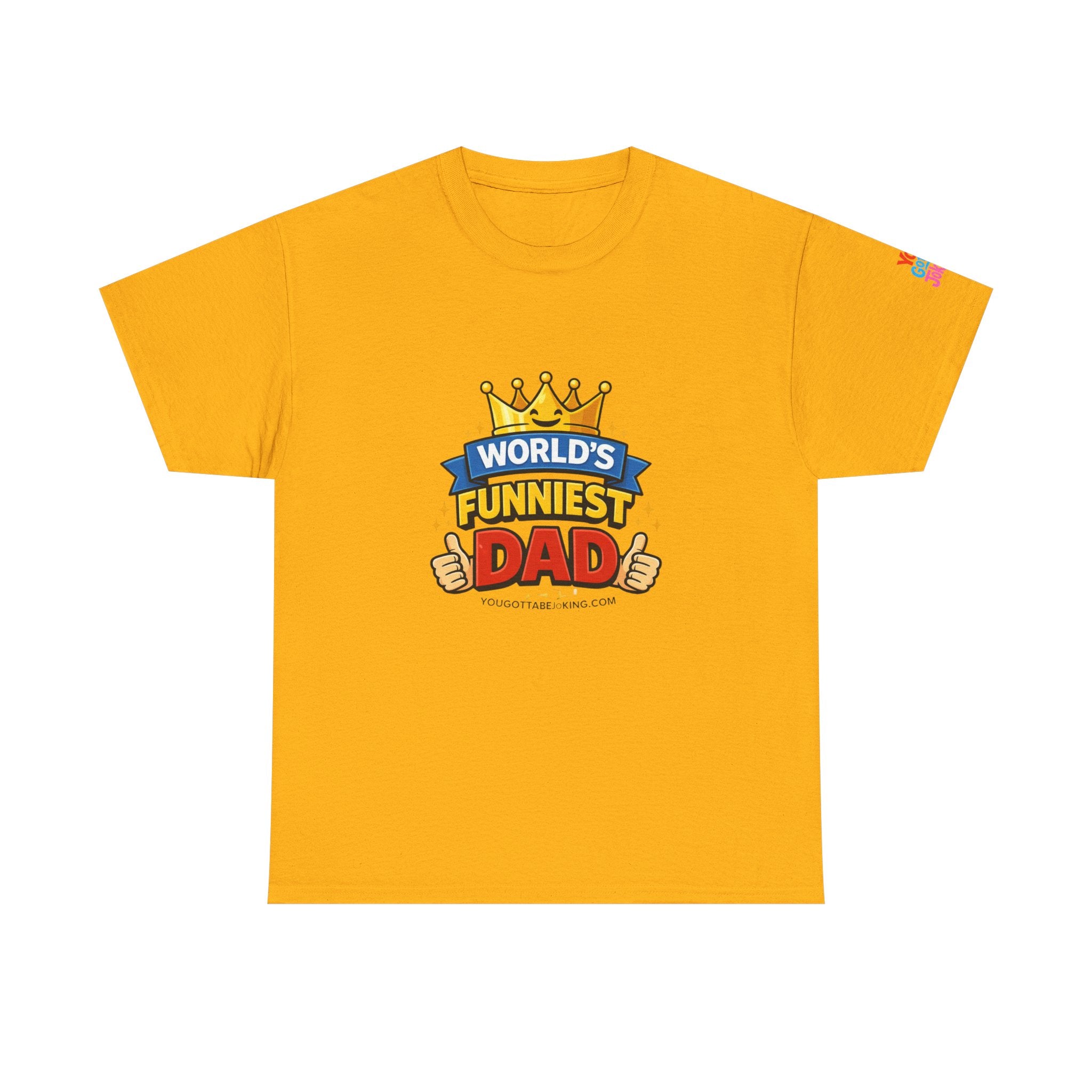World's Funniest Dad T-Shirt — Funny Father's Day Tee with Crown Graphic