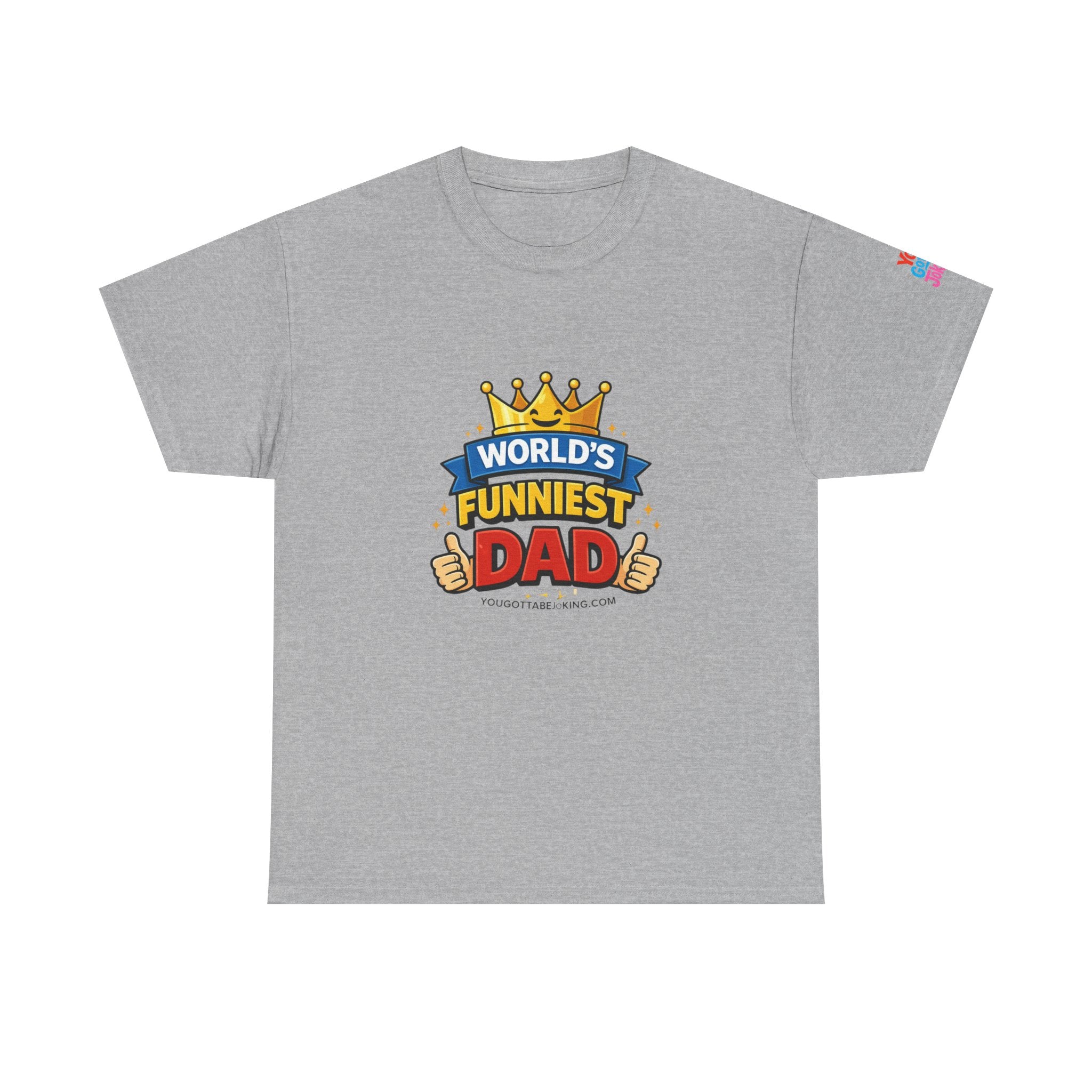 World's Funniest Dad T-Shirt — Funny Father's Day Tee with Crown Graphic