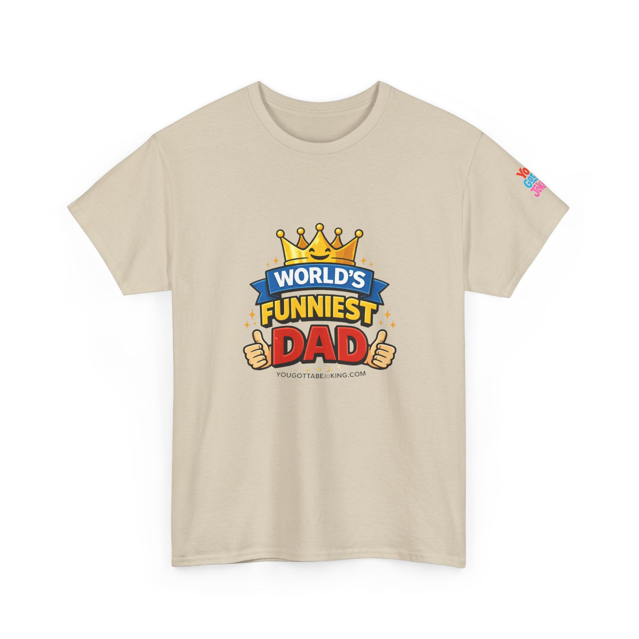 World's Funniest Dad T-Shirt — Funny Father's Day Tee with Crown Graphic
