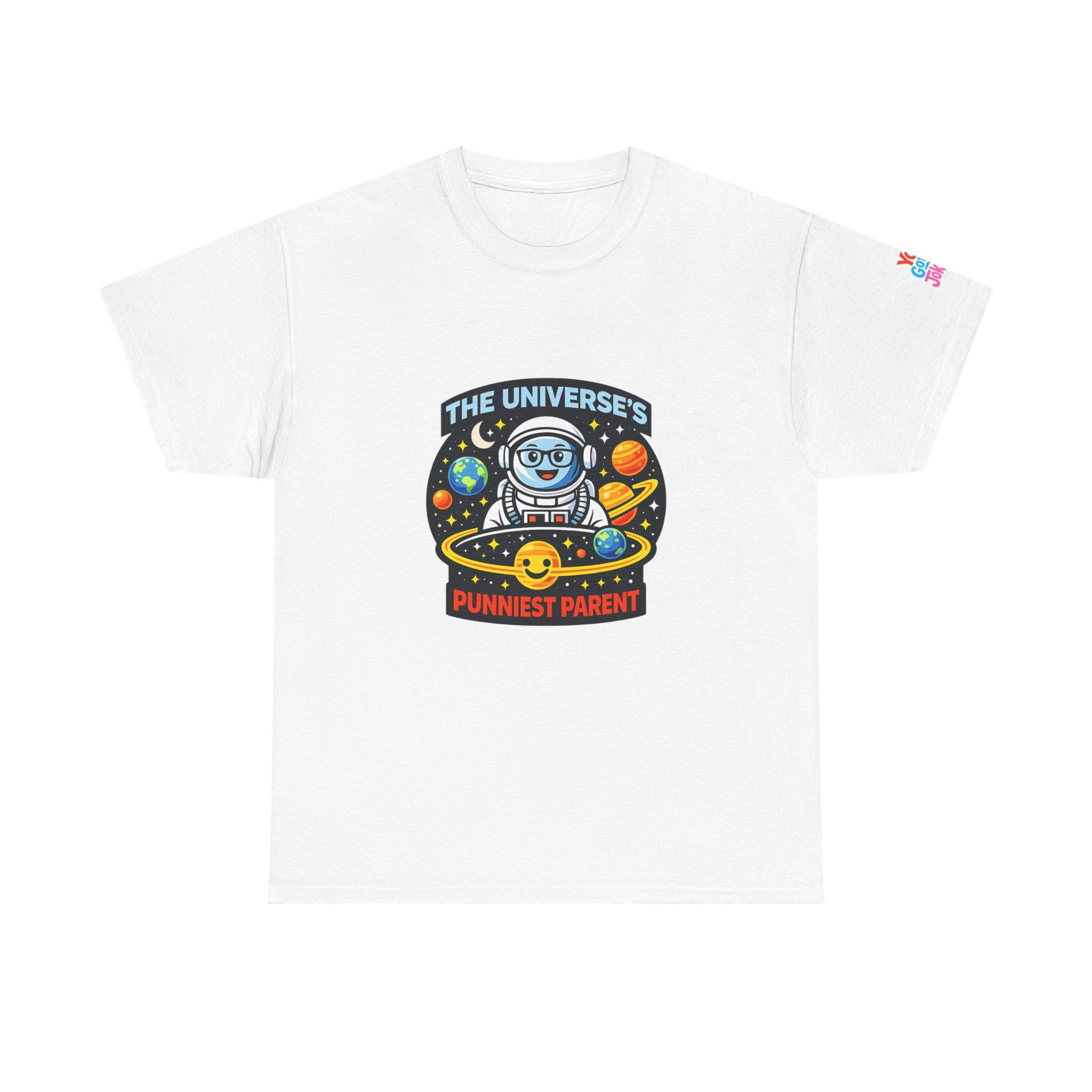 Astronaut Dad T-Shirt — “The Universe’s Punniest Parent” Funny Space Tee for Parents & Kids