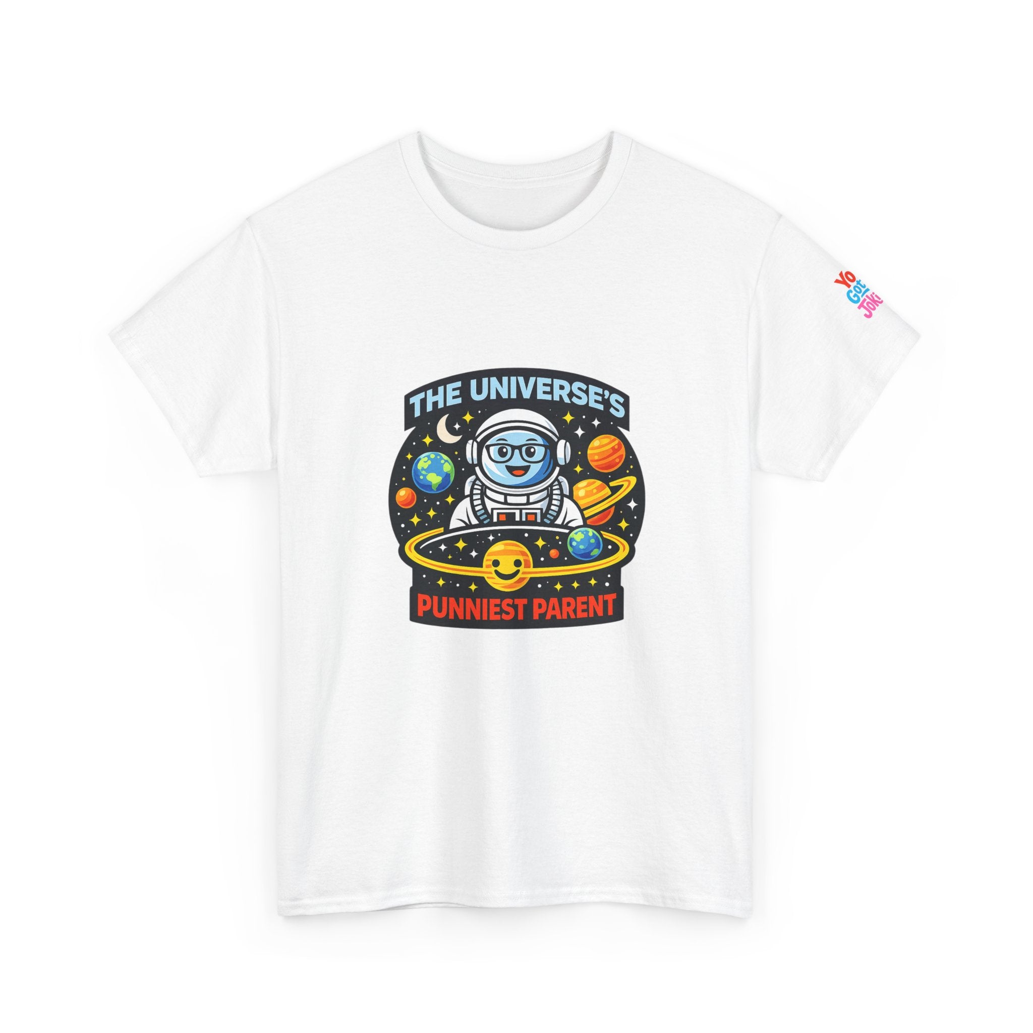 Astronaut Dad T-Shirt — “The Universe’s Punniest Parent” Funny Space Tee for Parents & Kids