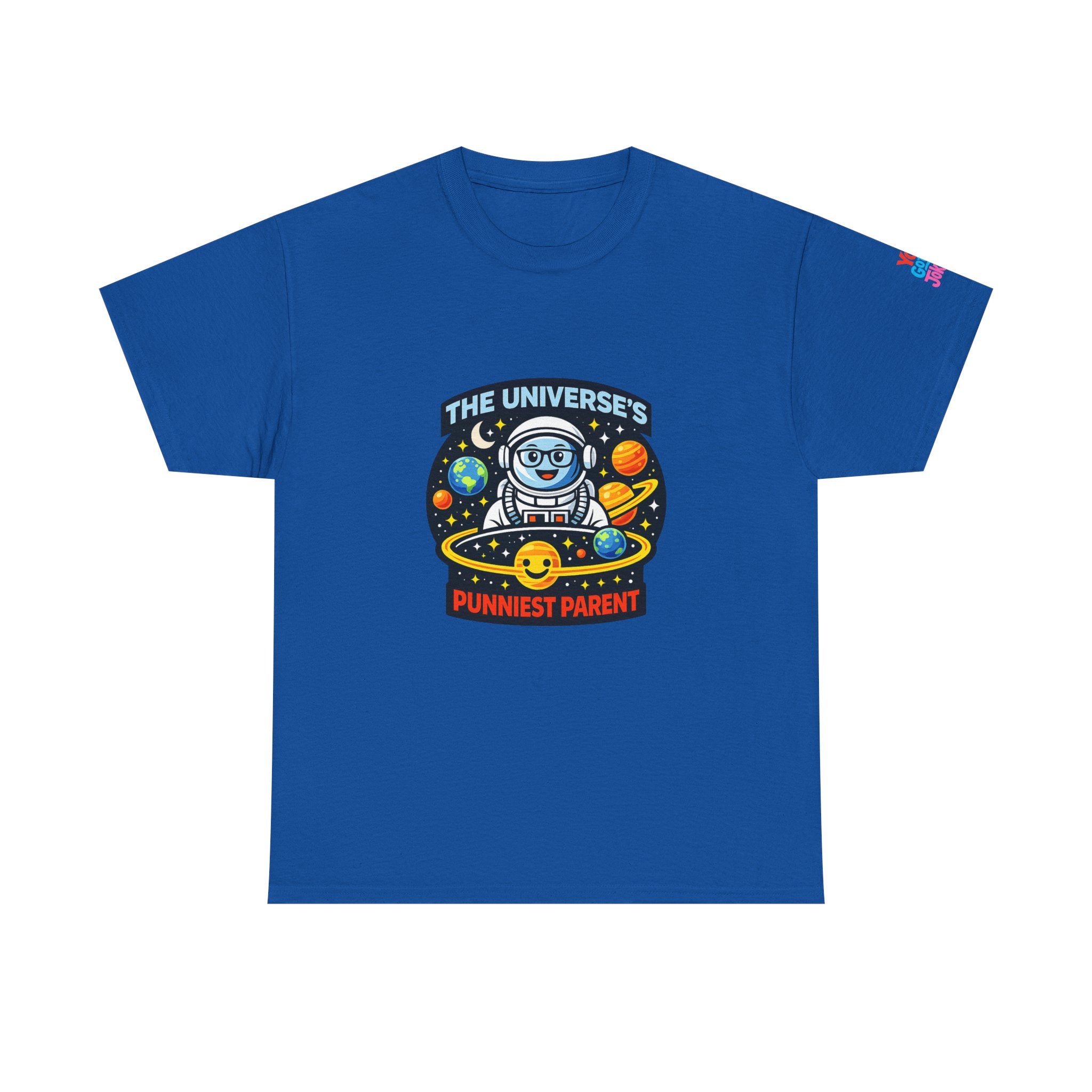 Astronaut Dad T-Shirt — “The Universe’s Punniest Parent” Funny Space Tee for Parents & Kids