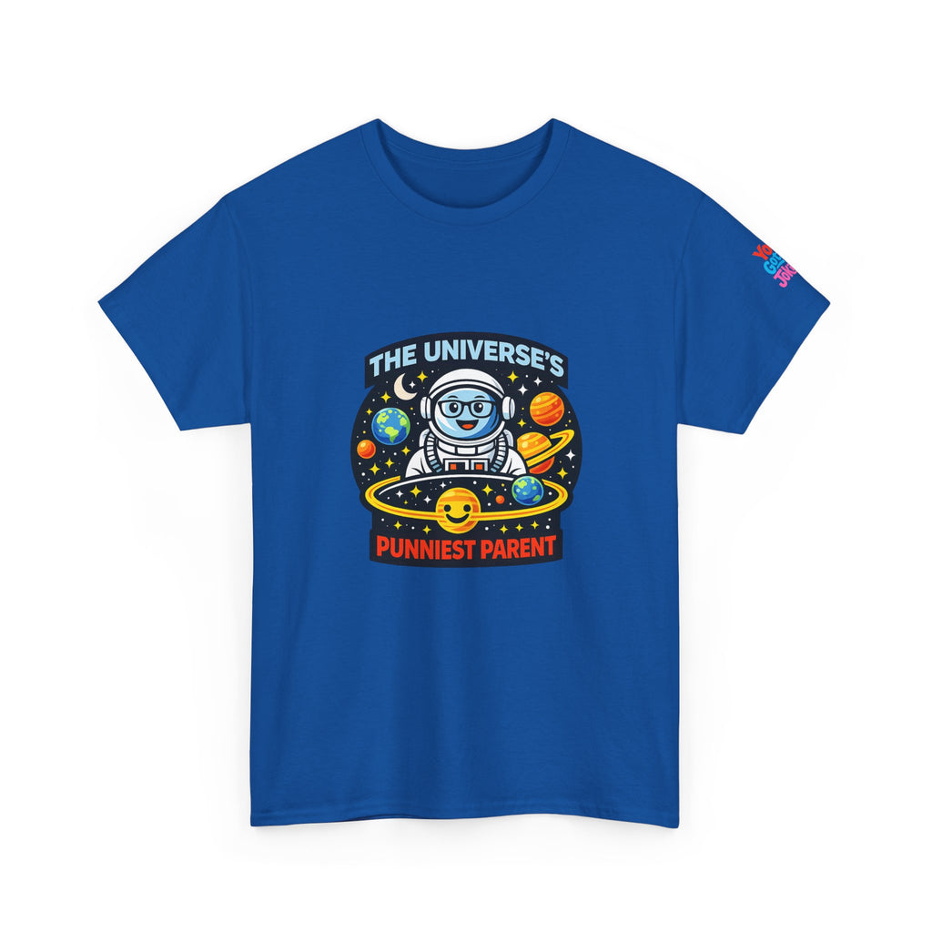 Astronaut Dad T-Shirt — “The Universe’s Punniest Parent” Funny Space Tee for Parents & Kids