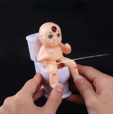 Small Toy Squirt Toilet Prank Water Gun